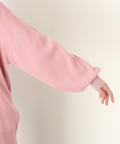 THE SHOP TK （ザ ショップ ティーケー ）の「◆深Vニットプルオーバー/洗濯機洗い可（ニット/セーター・レディース・ピンク系/ネイビー/オフホワイト・13/12）」の5枚目の写真