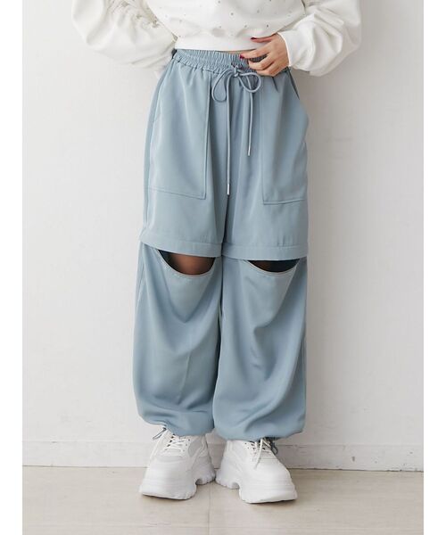 jouetie(ジュエティ)の「2WAYZIPパンツ(その他パンツ・レディース・アイボリー/ブラック/ピンク/ブルー・MEDIUM)」の3枚目の写真