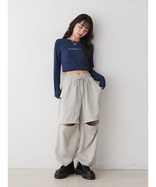 jouetie(ジュエティ)の「2WAYZIPパンツ(その他パンツ・レディース・アイボリー/ブラック/ピンク/ブルー・MEDIUM)」の9枚目の写真