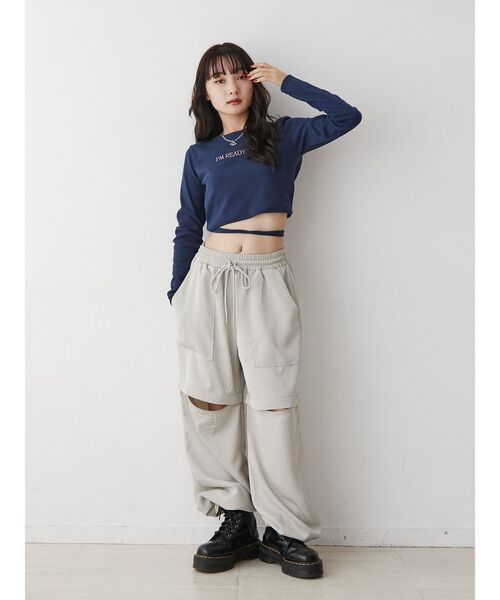 jouetie(ジュエティ)の「2WAYZIPパンツ(その他パンツ・レディース・アイボリー/ブラック/ピンク/ブルー・MEDIUM)」の10枚目の写真