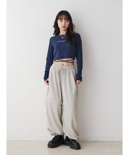 jouetie(ジュエティ)の「2WAYZIPパンツ(その他パンツ・レディース・アイボリー/ブラック/ピンク/ブルー・MEDIUM)」の11枚目の写真