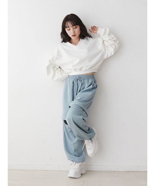 jouetie(ジュエティ)の「2WAYZIPパンツ(その他パンツ・レディース・アイボリー/ブラック/ピンク/ブルー・MEDIUM)」の19枚目の写真