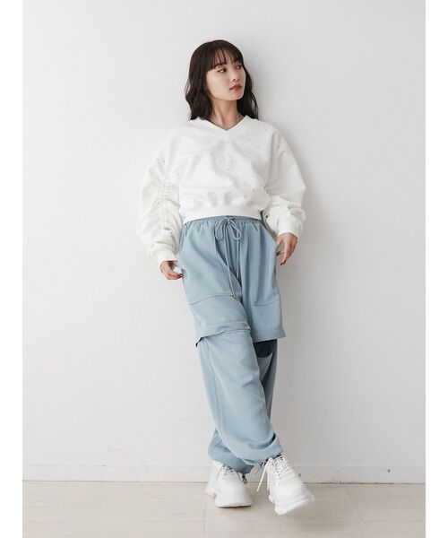 jouetie(ジュエティ)の「2WAYZIPパンツ(その他パンツ・レディース・アイボリー/ブラック/ピンク/ブルー・MEDIUM)」の20枚目の写真