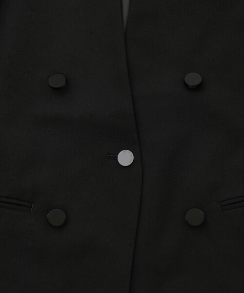 CINOH/チノ】BLACK FORMAL NO COLLAR JACKET/ブラックフォーマルノー