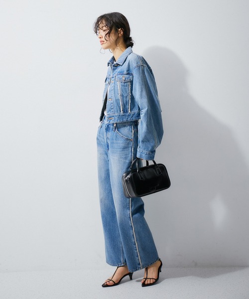 ADAM ET ROPE'（アダムエロペ）の「【再入荷・サステナブル・一部WEB限定カラー】ロゴスクエアボストンバッグ（ボストンバッグ・レディース・ブルー/シルバー/ブラック/ブラウン・FREE）」の10枚目の写真