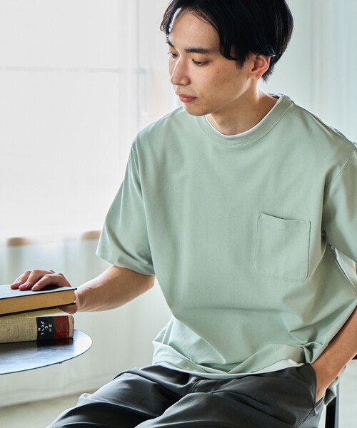 【接触冷感】BEAMS HEART / クールタッチ フェイクレイヤー ポケット Tシャツ（Tシャツ/カットソー）｜BEAMS HEART（ビームスハート）