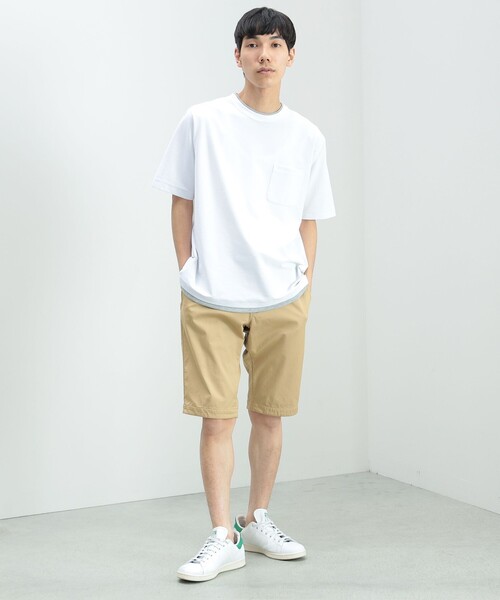 【接触冷感】BEAMS HEART / クールタッチ フェイクレイヤー ポケット Tシャツ（Tシャツ/カットソー）｜BEAMS HEART（ビームスハート）