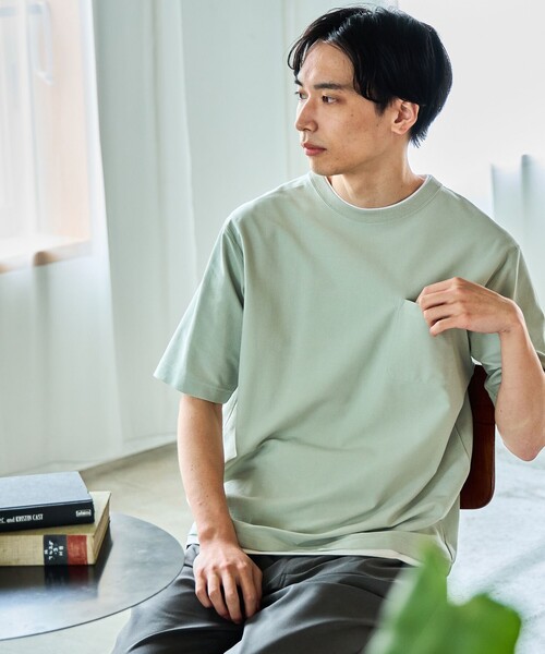 【接触冷感】BEAMS HEART / クールタッチ フェイクレイヤー ポケット Tシャツ（Tシャツ/カットソー）｜BEAMS HEART（ビームスハート）