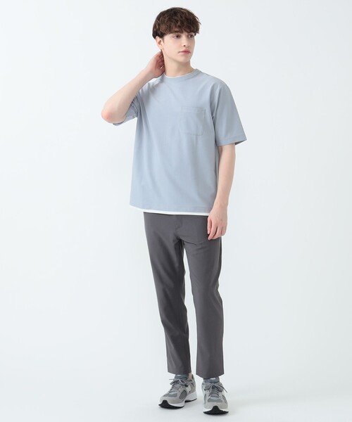 【接触冷感】BEAMS HEART / クールタッチ フェイクレイヤー ポケット Tシャツ（Tシャツ/カットソー）｜BEAMS HEART（ビームスハート）