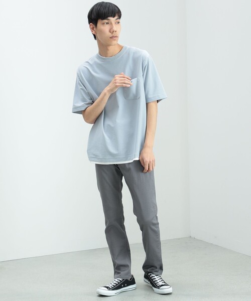 【接触冷感】BEAMS HEART / クールタッチ フェイクレイヤー ポケット Tシャツ（Tシャツ/カットソー）｜BEAMS HEART（ビームスハート）