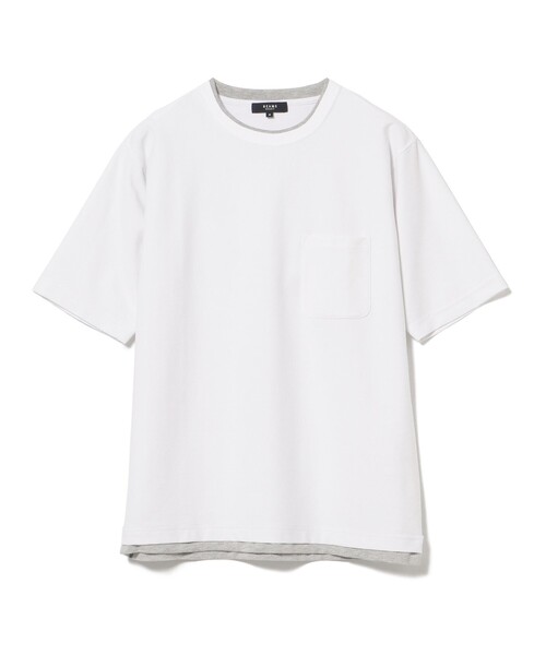【接触冷感】BEAMS HEART / クールタッチ フェイクレイヤー ポケット Tシャツ（Tシャツ/カットソー）｜BEAMS HEART（ビームスハート）
