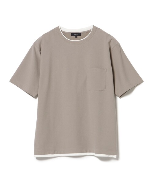 【接触冷感】BEAMS HEART / クールタッチ フェイクレイヤー ポケット Tシャツ（Tシャツ/カットソー）｜BEAMS HEART（ビームスハート）