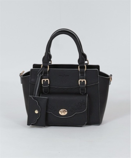 axes femme（アクシーズファム）の「パスケース付薔薇型押しバッグ（ショルダーバッグ・レディース・ピンク/キナリ/ブラック・FREE）」の15枚目の写真