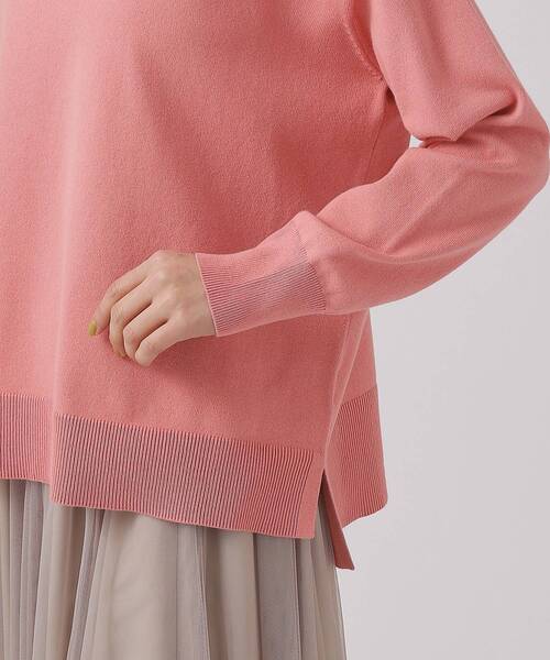 DRESKIP(ドレスキップ)の「◆【洗える】コットンVネックニット【CIRCRIC】(ニット/セーター・レディース・ライトベージュ/ブラック系2/ピンク系/ブルー・02/03/04)」の10枚目の写真