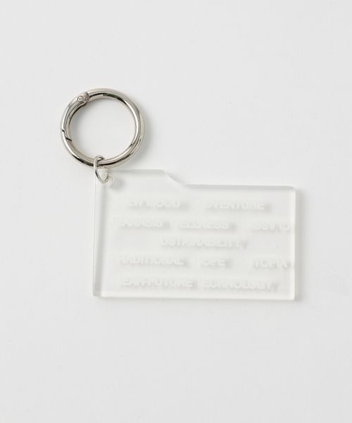 JEANASIS（ジーナシス）の「PLATE KEY CHARM/996822（キーホルダー・レディース・ホワイト系その他/ブラック系その他/グレー系その他・FREE）」の2枚目の写真