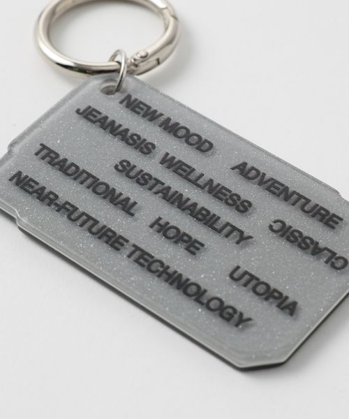 JEANASIS（ジーナシス）の「PLATE KEY CHARM/996822（キーホルダー・レディース・ホワイト系その他/ブラック系その他/グレー系その他・FREE）」の5枚目の写真