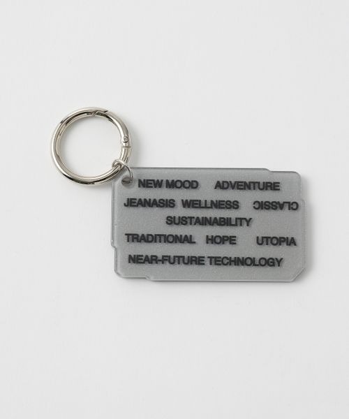 JEANASIS（ジーナシス）の「PLATE KEY CHARM/996822（キーホルダー・レディース・ホワイト系その他/ブラック系その他/グレー系その他・FREE）」の4枚目の写真