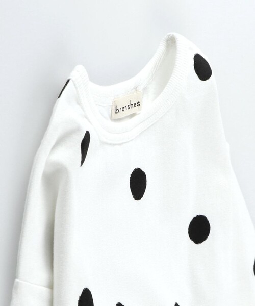 BRANSHES(ブランシェス)の「【b.+A 】金子綾/長袖Tシャツ(Tシャツ/カットソー・キッズ・カラフル/その他1/オフホワイト/ブラック・90/110/100/120/150/140/130)」の9枚目の写真