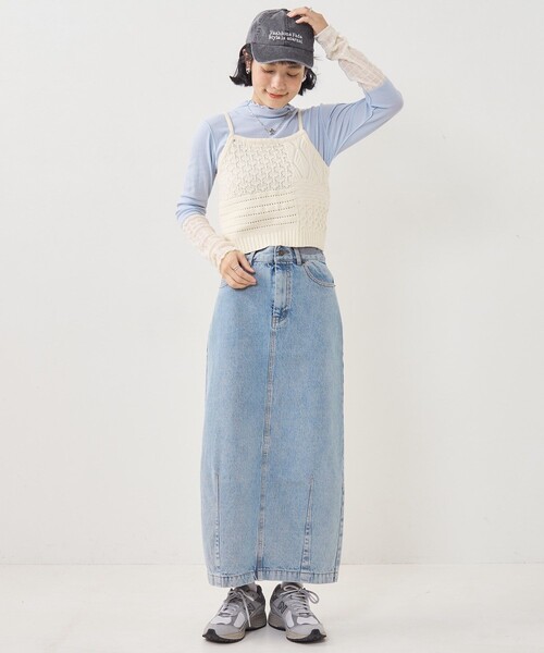 セール】パッチワーク風 ニットビスチェ（キャミソール