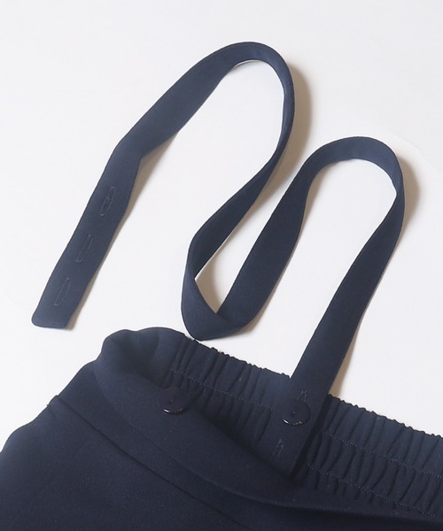 coca（coca）（コカ）の「2WAYジョーゼットワイドサロペット（サロペット/オーバーオール・レディース・ライトベージュ/ブラック/ネイビー・L/M）」の17枚目の写真