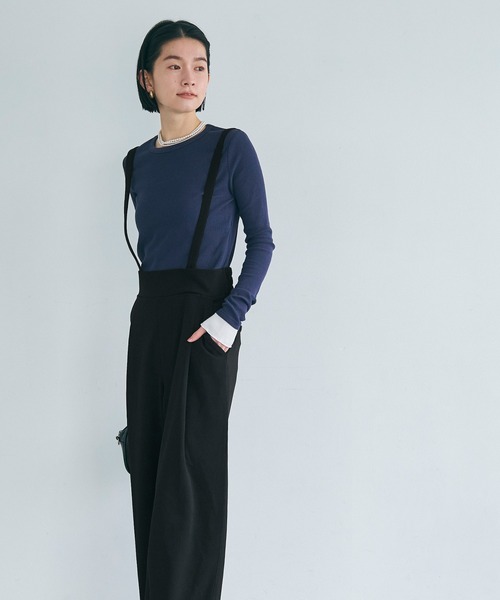 セール】2WAYジョーゼットワイドサロペット（サロペット