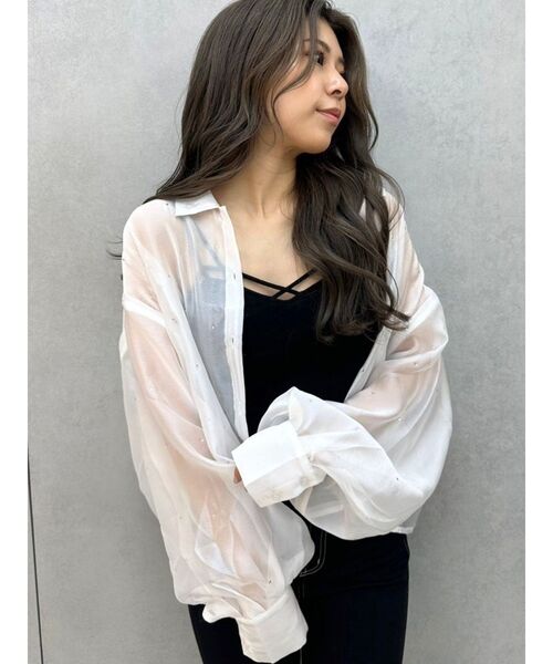 GYDA（ジェイダ）の「バインダービスチェ（キャミソール・レディース・オフホワイト/ブラック・FREE）」の9枚目の写真