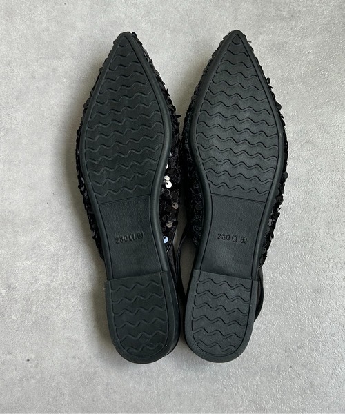 Thevon（ゼボン）の「スパンコールミュール（サンダル・レディース・ブラック/シルバー・L/M）」の13枚目の写真