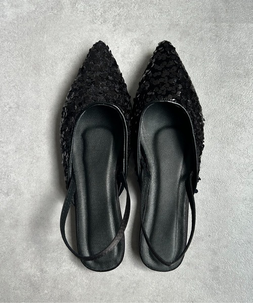 Thevon（ゼボン）の「スパンコールミュール（サンダル・レディース・ブラック/シルバー・L/M）」の12枚目の写真