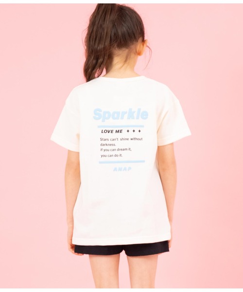 ANAP kids(アナップキッズ)の「ハートチャーム付ミニ裏毛チュニック(チュニック・キッズ・ラベンダー/アイボリー・110cm/120cm/130cm/100cm)」の5枚目の写真