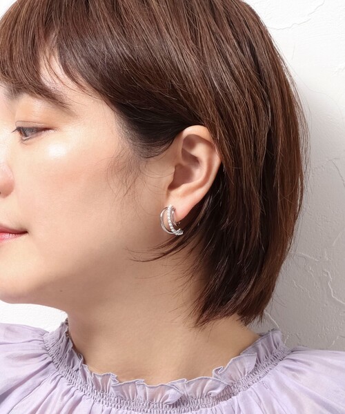 NOLLEY’S(ノーリーズ)の「プチ2ラインイヤリング(イヤリング・レディース・シルバー/ゴールド・FREE)」の11枚目の写真