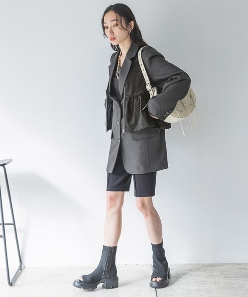 JEANASIS(ジーナシス)の「ニットストレッチブーサン/105262(その他シューズ・レディース・ブラック/ホワイト・MEDIUM/LARGE)」の10枚目の写真