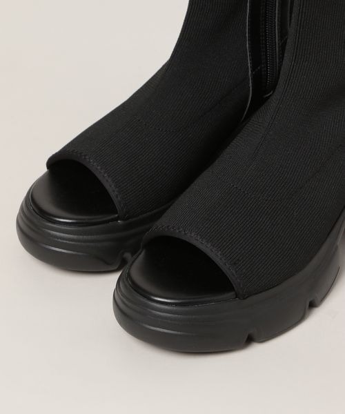 JEANASIS(ジーナシス)の「ニットストレッチブーサン/105262(その他シューズ・レディース・ブラック/ホワイト・MEDIUM/LARGE)」の18枚目の写真