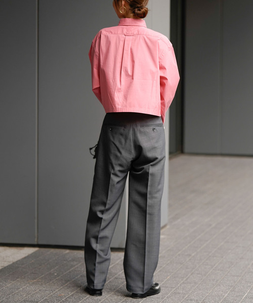 OUTDOOR PRODUCTS Usual Things（アウトドアプロダクツユージュアルシングス）の「ORDINARY PANTS（スラックス・レディース・グレー/ネイビー・36/38/40/34）」の19枚目の写真