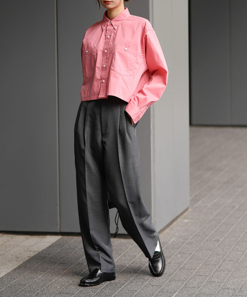 OUTDOOR PRODUCTS Usual Things（アウトドアプロダクツユージュアルシングス）の「ORDINARY PANTS（スラックス・レディース・グレー/ネイビー・36/38/40/34）」の20枚目の写真