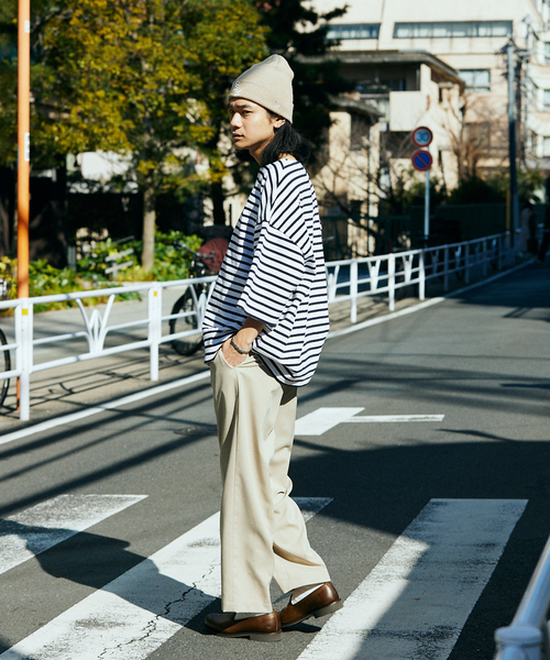 ORCIVAL（オーシバル）の「ORCIVAL / オーシバル WIDE BODY BOAT NECK S/S P.O. - SMU COLOR（Tシャツ/カットソー・メンズ・ホワイト・3/4/5）」の17枚目の写真