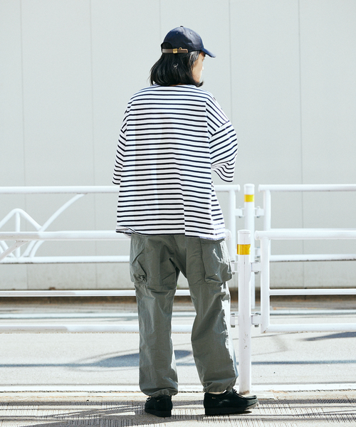 ORCIVAL（オーシバル）の「ORCIVAL / オーシバル WIDE BODY BOAT NECK S/S P.O. - SMU COLOR（Tシャツ/カットソー・メンズ・ホワイト・3/4/5）」の6枚目の写真