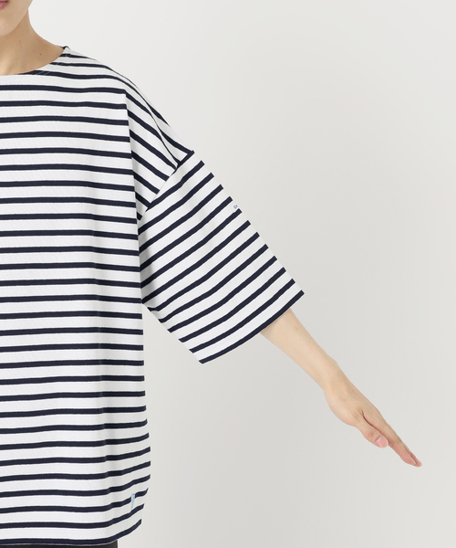 ORCIVAL（オーシバル）の「ORCIVAL / オーシバル WIDE BODY BOAT NECK S/S P.O. - SMU COLOR（Tシャツ/カットソー・メンズ・ホワイト・3/4/5）」の22枚目の写真