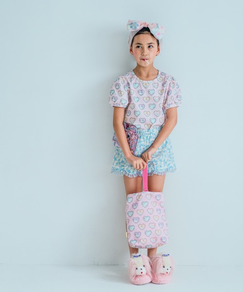 fafa（フェフェ）の「MARTYLE | パフスリーブTシャツ（Tシャツ/カットソー・キッズ・ピンク系その他・110/120/130/140/150）」の4枚目の写真