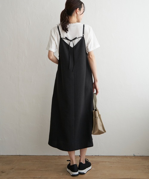 ikka（イッカ）の「【2点セット】キャミワンピースセット（ワンピース・レディース・ブラック/ベージュ/グリーン・L/M/S）」の19枚目の写真