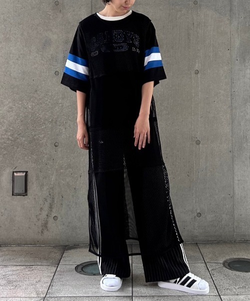 Candy Stripper（キャンディストリッパー）の「CANDY MESH ワンピース（ワンピース・レディース・ブラック/カーキ/オフホワイト・2）」の2枚目の写真