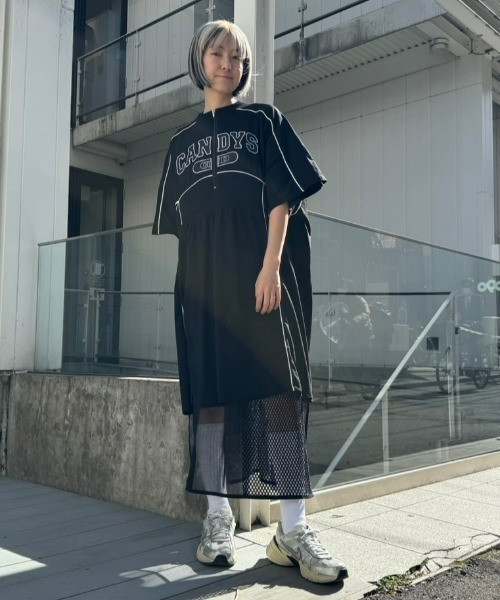 Candy Stripper（キャンディストリッパー）の「CANDY MESH ワンピース（ワンピース・レディース・ブラック/カーキ/オフホワイト・2）」の13枚目の写真