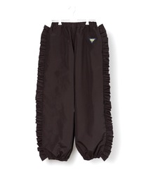 Non Tokyo フリル付きブラウンナイロンパンツ NON TOKYO/ノントーキョー】NYLON FRILL PANTS/ナイロンフリル