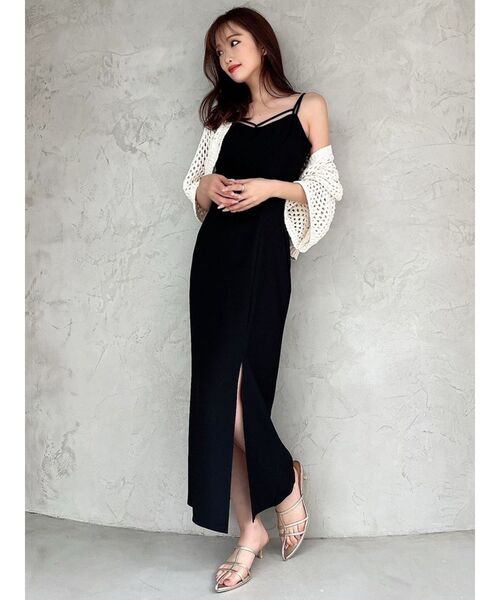 RESEXXY(リゼクシー)の「クロシェカーディガン【セットアップ着用可能】(カーディガン/ボレロ・レディース・ブラック/アイボリー/ベージュ・FREE)」の6枚目の写真