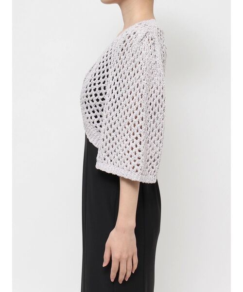 RESEXXY(リゼクシー)の「クロシェカーディガン【セットアップ着用可能】(カーディガン/ボレロ・レディース・ブラック/アイボリー/ベージュ・FREE)」の14枚目の写真