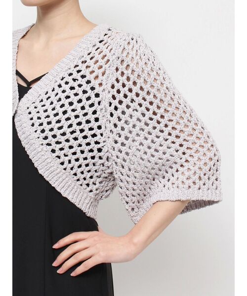 RESEXXY(リゼクシー)の「クロシェカーディガン【セットアップ着用可能】(カーディガン/ボレロ・レディース・ブラック/アイボリー/ベージュ・FREE)」の17枚目の写真