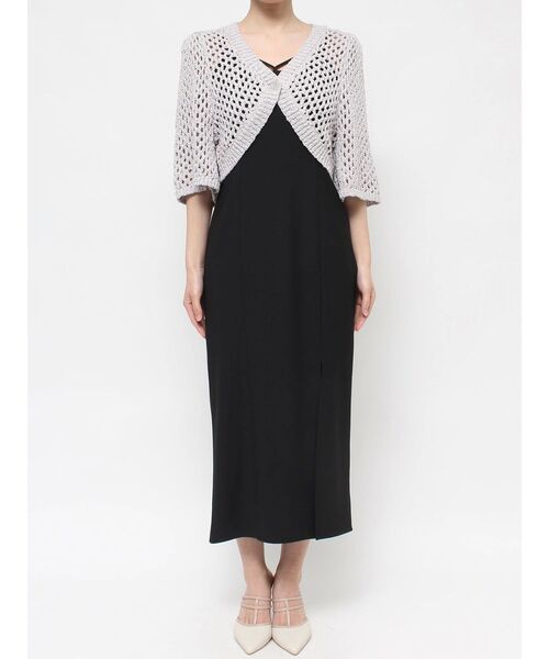 RESEXXY(リゼクシー)の「クロシェカーディガン【セットアップ着用可能】(カーディガン/ボレロ・レディース・ブラック/アイボリー/ベージュ・FREE)」の20枚目の写真