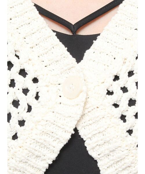 RESEXXY(リゼクシー)の「クロシェカーディガン【セットアップ着用可能】(カーディガン/ボレロ・レディース・ブラック/アイボリー/ベージュ・FREE)」の21枚目の写真