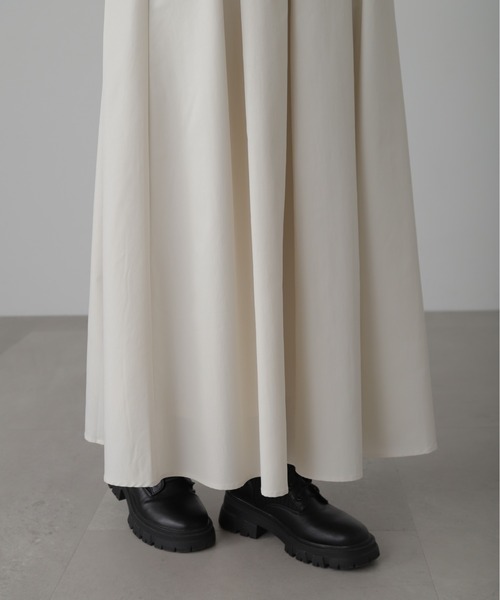 FREE'S MART（フリーズマート）の「◆[低身長サイズ/Sシリーズ]ベネシャンタックフレアスカート（スカート・レディース・グレー/ホワイト/カーキ・X-SMALL/SMALL/MEDIUM）」の5枚目の写真