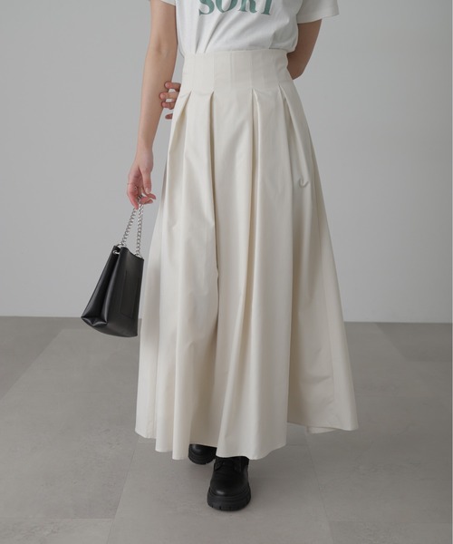 FREE'S MART（フリーズマート）の「◆[低身長サイズ/Sシリーズ]ベネシャンタックフレアスカート（スカート・レディース・グレー/ホワイト/カーキ・X-SMALL/SMALL/MEDIUM）」の6枚目の写真