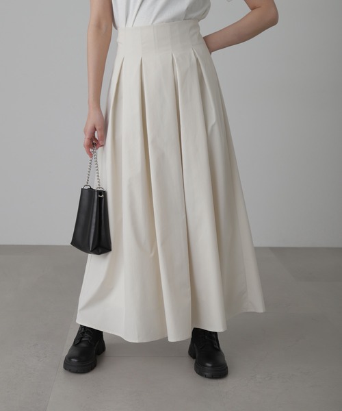 FREE'S MART（フリーズマート）の「◆[低身長サイズ/Sシリーズ]ベネシャンタックフレアスカート（スカート・レディース・グレー/ホワイト/カーキ・X-SMALL/SMALL/MEDIUM）」の7枚目の写真